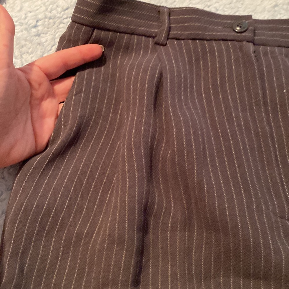 Petite Sophisticate Pin Stripe Pant Suit - Picture 10 of 10